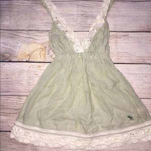 Light green top Abercrombie & Fitch